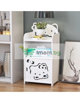 Нощно шкафче и етажерка за баня 2в1 Hello Kitty